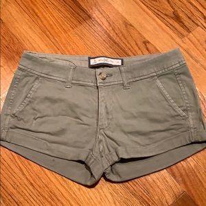 Abercrombie & Fitch Pale Green Shorts